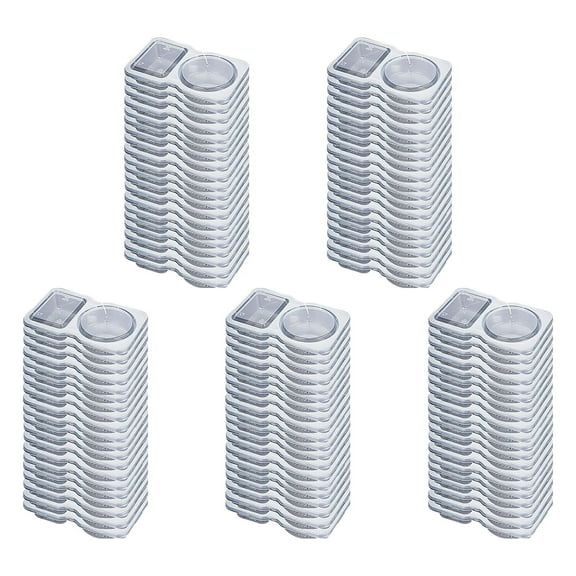 Double Compartment Condiment Storage Box, Perfect for Preserving Condiments, 100pc Disposable