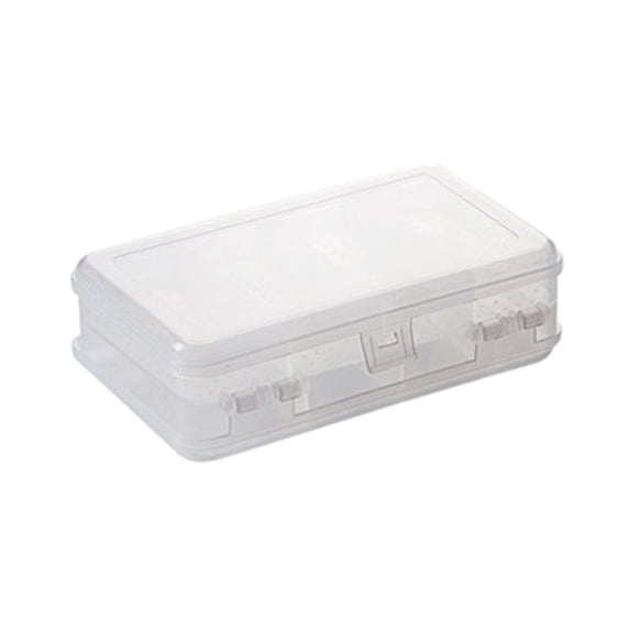 Double Compartment Portable Jewelry Organizer with Lid, Tangle-Free Storage for Earrings, Rings, Beads, and Small Accessories, Ideal for Closet, Dresser, or Drawer Storage
