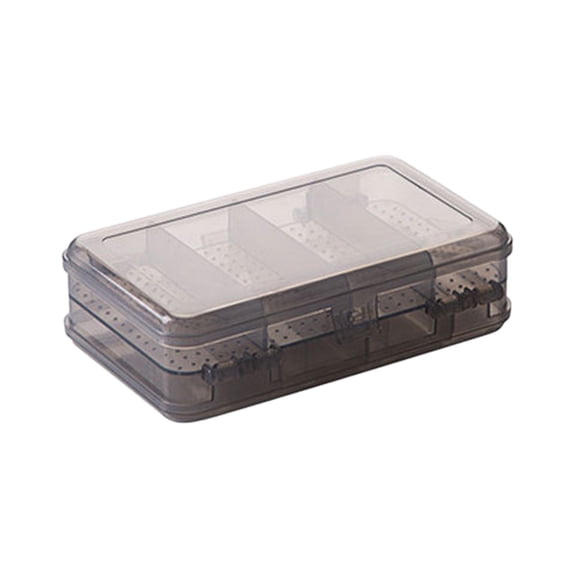 Double Compartment Portable Jewelry Organizer with Lid, Tangle-Free Storage for Earrings, Rings, Beads, and Small Accessories, Ideal for Closet, Dresser, or Drawer Storage
