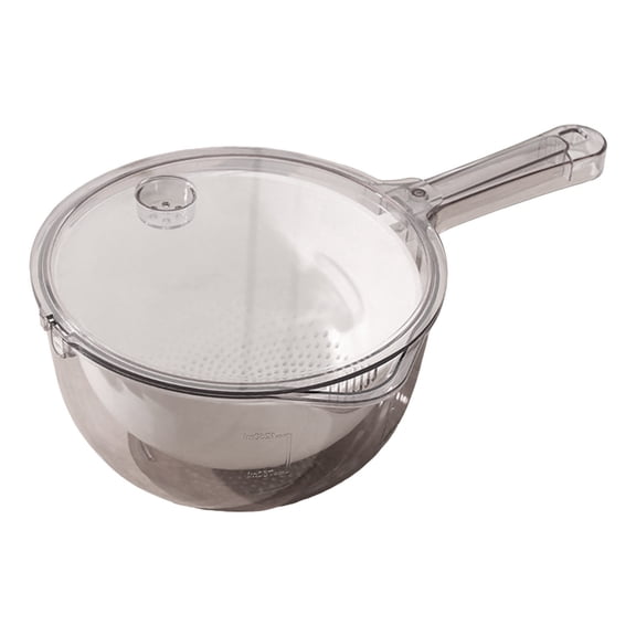 Double Compartment Strainer Basket For Washing Draining Vegetables Fruits Extra Large Capacity Kitchen Draining Basket