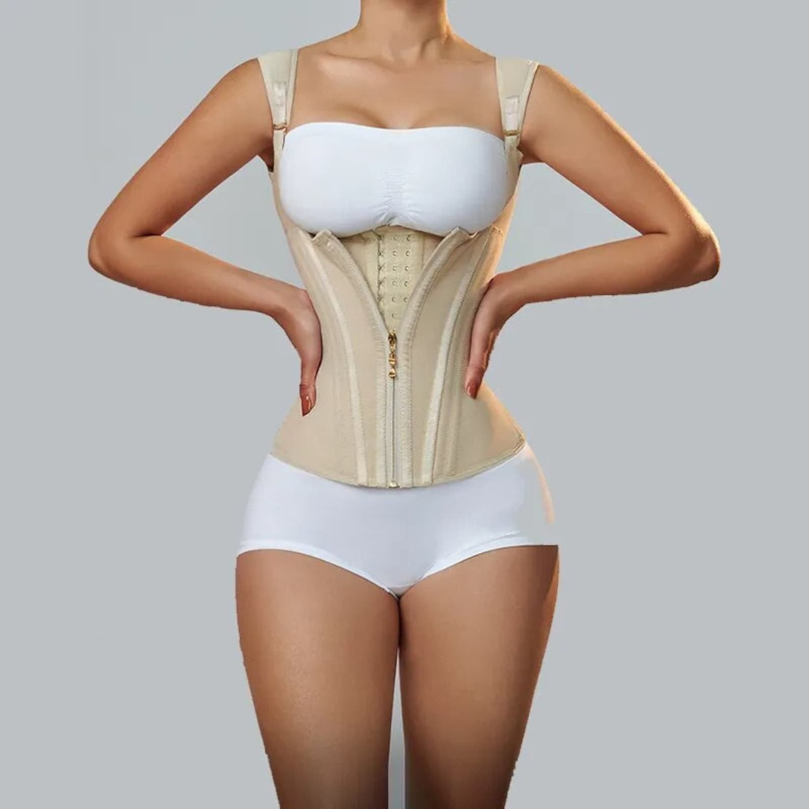 ShapEager Body Shaper Waist Cincher with side-flexible boning tabletop flat  stomach-Fajas Mujer Para Bajar de Peso 