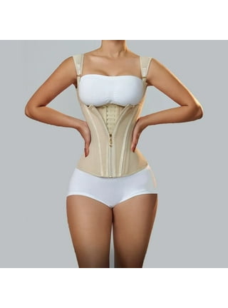 Hourglass girdle with adjustable straps and hooks, Colombian girdles