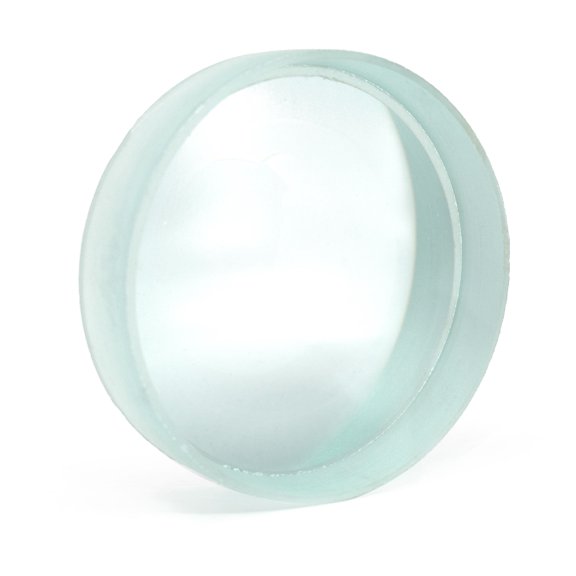 Double Concave Lens, 100mm Focal Length, 3" (75mm) Diameter - Spherical, Optically Worked Glass Lens - Ground Edges, Polished - Great for Physics Classrooms - Eisco Labs