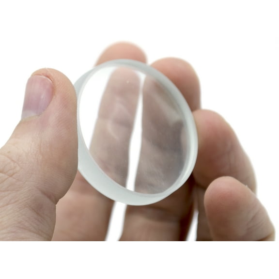 Double Concave Lens, 150mm Focal Length, 1.5" (38mm) Diameter - Spherical, Optically Worked Glass Lens - Ground Edges, Polished - Great for Physics Classrooms - Eisco Labs