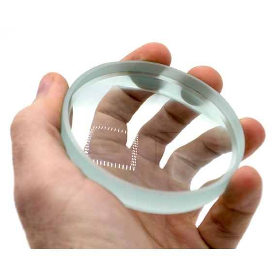 Double Concave Lens, 150mm Focal Length, 3" (75mm) Diameter - Spherical, Optically Worked Glass Lens - Ground Edges, Polished - Great for Physics Classrooms - Eisco Labs