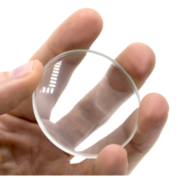 Double Concave Lens, 200mm Focal Length, 2" (50mm) Diameter - Spherical, Optically Worked Glass Lens - Ground Edges, Polished - Great for Physics Classrooms - Eisco Labs