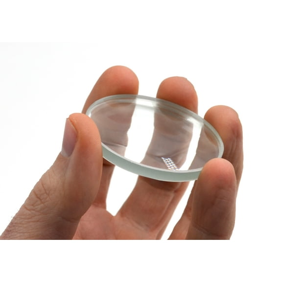 Double Concave Lens, 250mm Focal Length, 2" (50mm) Diameter - Spherical, Optically Worked Glass Lens - Ground Edges, Polished - Great for Physics Classrooms - Eisco Labs