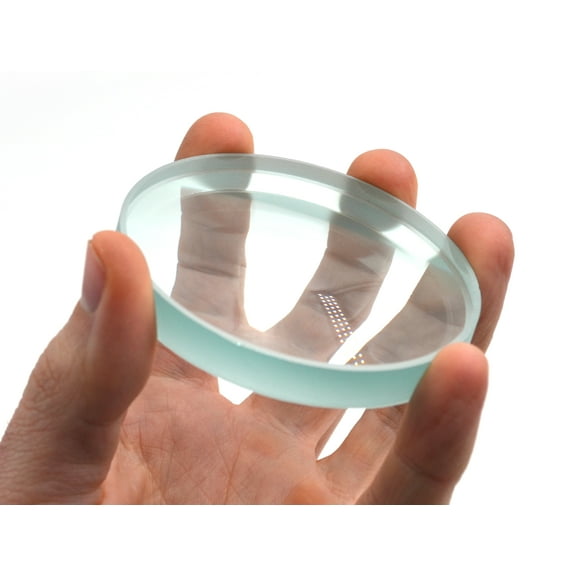 Double Concave Lens, 250mm Focal Length, 3" (75mm) Diameter - Spherical, Optically Worked Glass Lens - Ground Edges, Polished - Great for Physics Classrooms - Eisco Labs