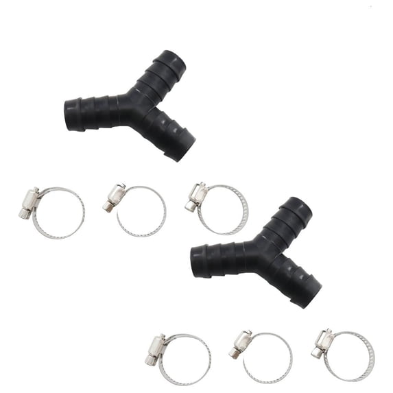 Double Connection Y Shaped Washing Machine Drainage Water Discharge Hose 2 set