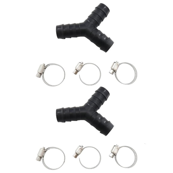 Double Connection Y Shaped Washing Machine Drainage Water Discharge Hose 2 set