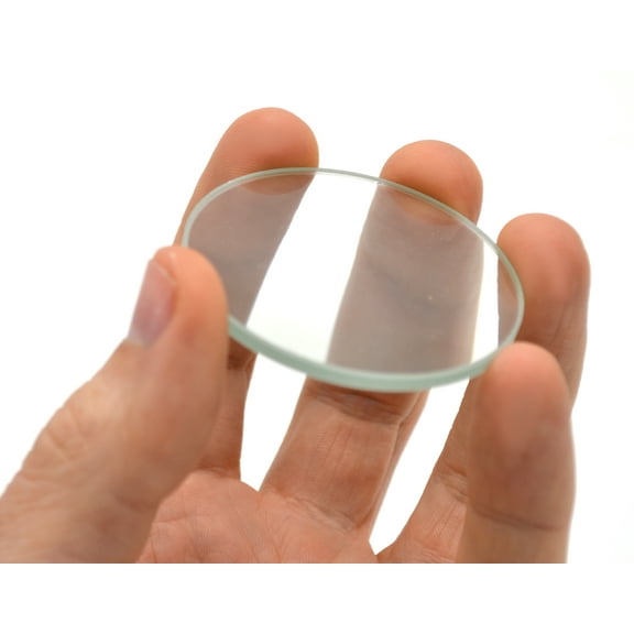 Double Convex Lens, 200mm Focal Length, 2" (50mm) Diameter - Spherical, Optically Worked Glass Lens - Ground Edges, Polished - Great for Physics Classrooms - Eisco Labs