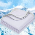 thumbnail image 1 of Double Cooling Blanket for Hot Sleepers Queen Size, Arc-Chill Q-Max>0.5 with Double Cooling, Summer Blanket Absorbs Heat to Keep Cool All Night for Night Sweats (Purple, 90''x90''), 1 of 11