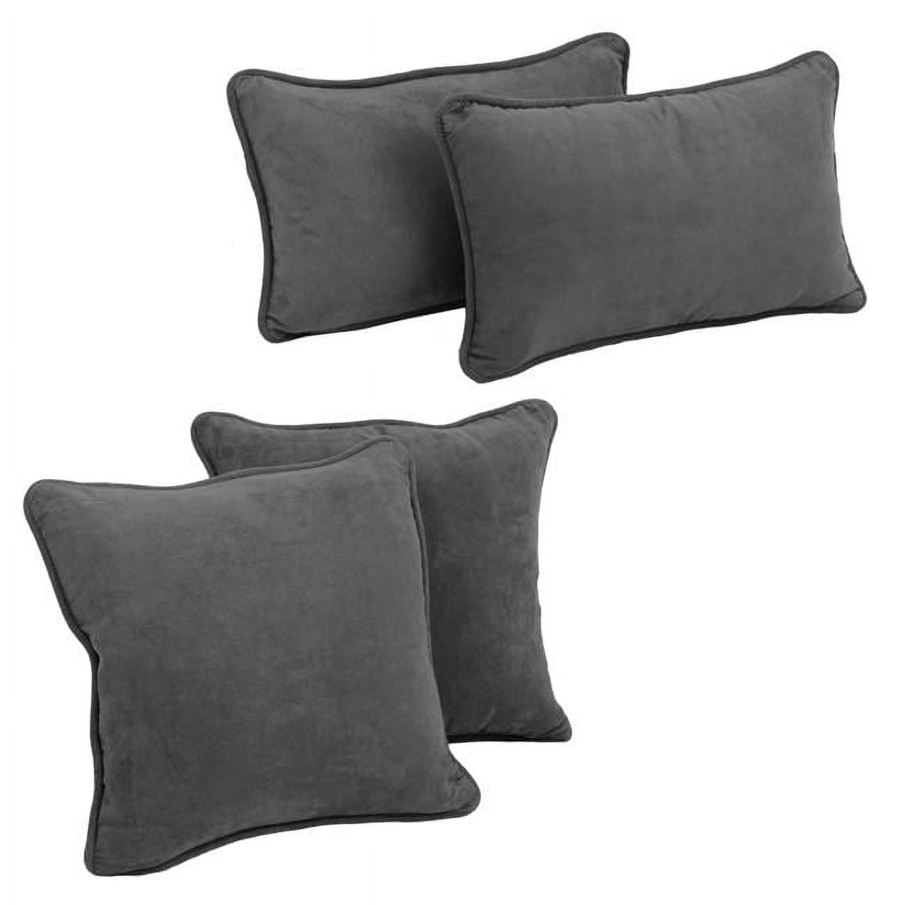 Microsuede throw best sale pillows