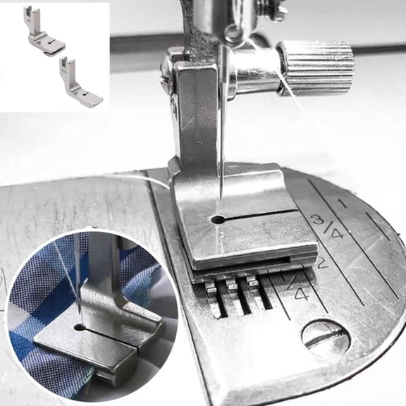 Double Cording Sewing Machine Piping Presser Feet, Gathering Pleated Sew Foot Attachments, DIY Craft Sew Stitching Hardware Accessories Multipurpose 1pc Double Cording Presser Foot Makes Piping Ple