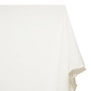 Double Cotton Gauze Fabric Sheer Crinkle Cloth Material By The Yard & Wholesale - Off White 10 Yards
