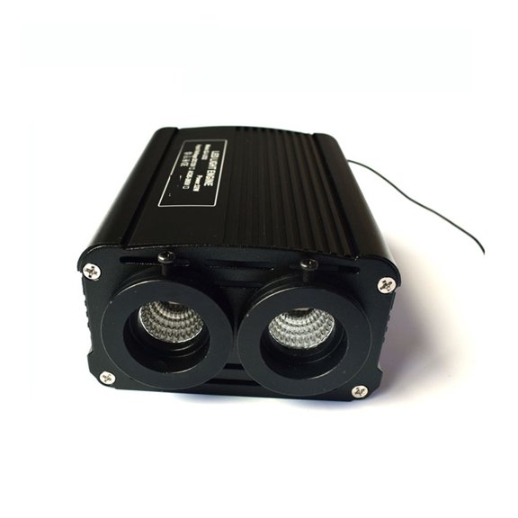 Double Coupling 32W RGBW LED Fiber Optic Light Engine Touch Control With PMMA End Glow Fiber Optic Cable Kit