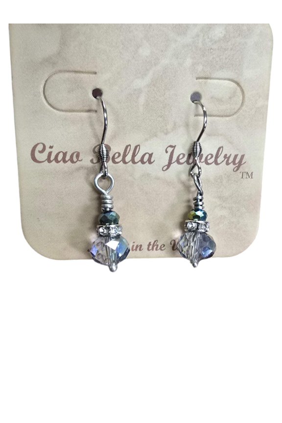 Michelle Marie's Sparling Crystal Bead Earrings | Variety of Colors | Elegant Jewelry
