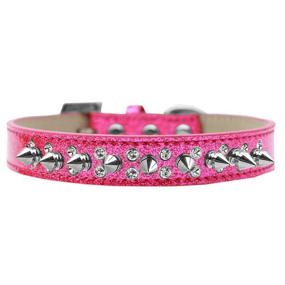 Dog, Puppy and Pet Ice Cream Collar, "Double Crystal Clear Spikes"