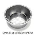 Double Cups Stainless Steel Coffee Machine Capsules Filter Handle Pods