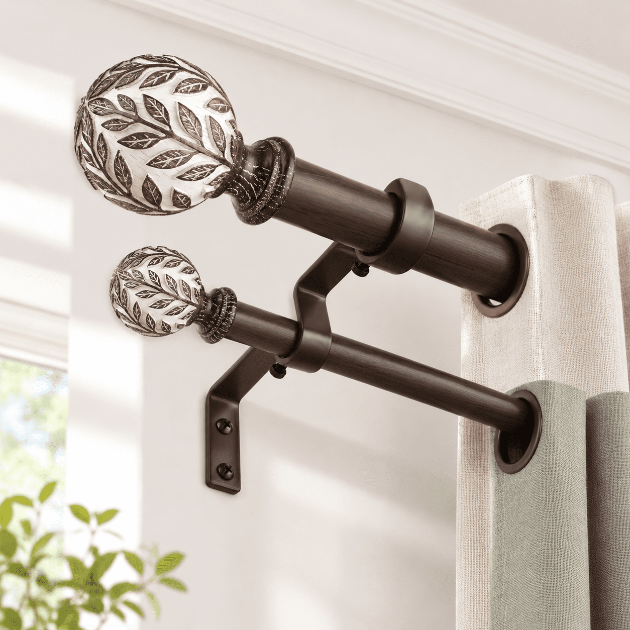 Double Curtain Rod 36