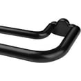 thumbnail image 1 of Double Curtain Rods 32 to 115 Inches, Blackout Double Curtain Rods for Windows 83 to 111 Inches (6.9-9.25 ft), 6/8 Inches Wrap Around Room Darkening Telescoping Drapery Rod, Black, 1 of 8