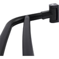 thumbnail image 1 of Double Curved Shower Rod, Metal Construction, Adjustable Between 44 to 70 Inches, Aluminum Rods and Zinc Mounting Hardware, Quality Modern Bathware, Black Finish, 1 of 4