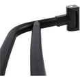 thumbnail image 1 of Double Curved Shower Rod, Metal Construction, Adjustable Between 44 to 70 Inches, Aluminum Rods and Zinc Mounting Hardware, Quality Modern Bathware, Black Finish, 1 of 9