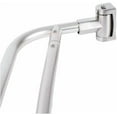 thumbnail image 1 of Double Curved Shower Rod, Metal Construction, Adjustable Between 44 to 70 Inches, Aluminum Rods and Zinc Mounting Hardware, Quality Modern Bathware, Brushed Nickel Finish, 1 of 9