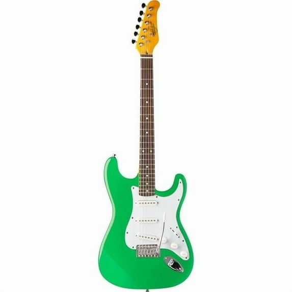 Double Cutaway Electric Guitar, Sea Foam Green