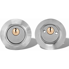 Double Cylinder Lockset, Double Cylinder Lock, Keyed Deadbolt on Both Sides with Adjustable Two Way for Enhanced Front Door Security (Stainless Steel)