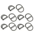 thumbnail image 1 of Double D Ring Buckles, 10pcs 20mm(0.79") Metal Adjustable D Rings, Dark Gray, 1 of 5
