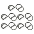 thumbnail image 1 of Double D Ring Buckles, 10pcs 25mm(0.98") Metal Adjustable D Rings, Dark Gray, 1 of 5