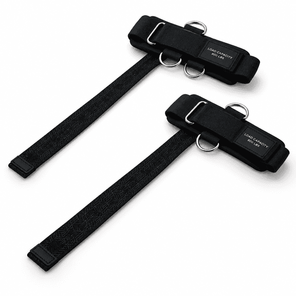 Double D Ring Weightlifting Straps - Neoprene Padding