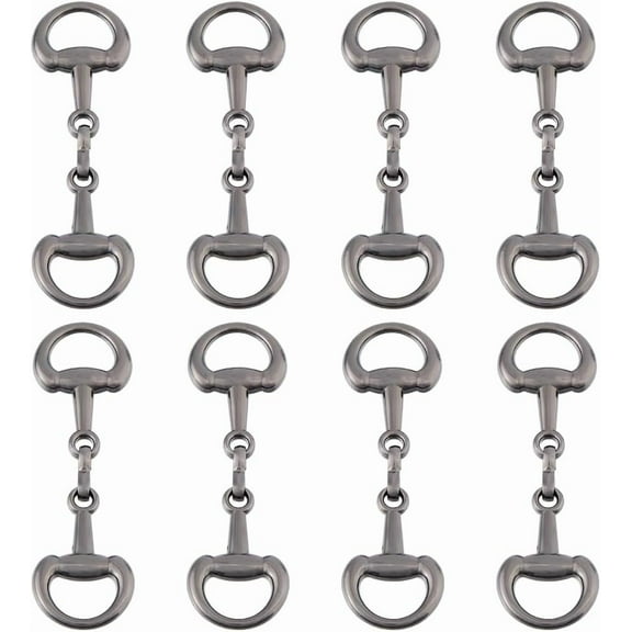 Double D-Rings Snaffle Bit Buckles Equestrian Jewelry Making
