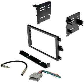 Double DIN Car Stereo Radio Installation Dash Kit for Select 1992-2010 Buick Cadillac Geo GMC Chevrolet Hummer Pontiac Oldsmobile Honda Isuzu Suzuki Toyota (Dash Kit + Wiring Harness + Adapter)