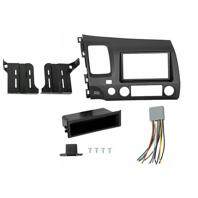 Double DIN Car Stereo Radio Installation Dash Kit with Pocket for 2006