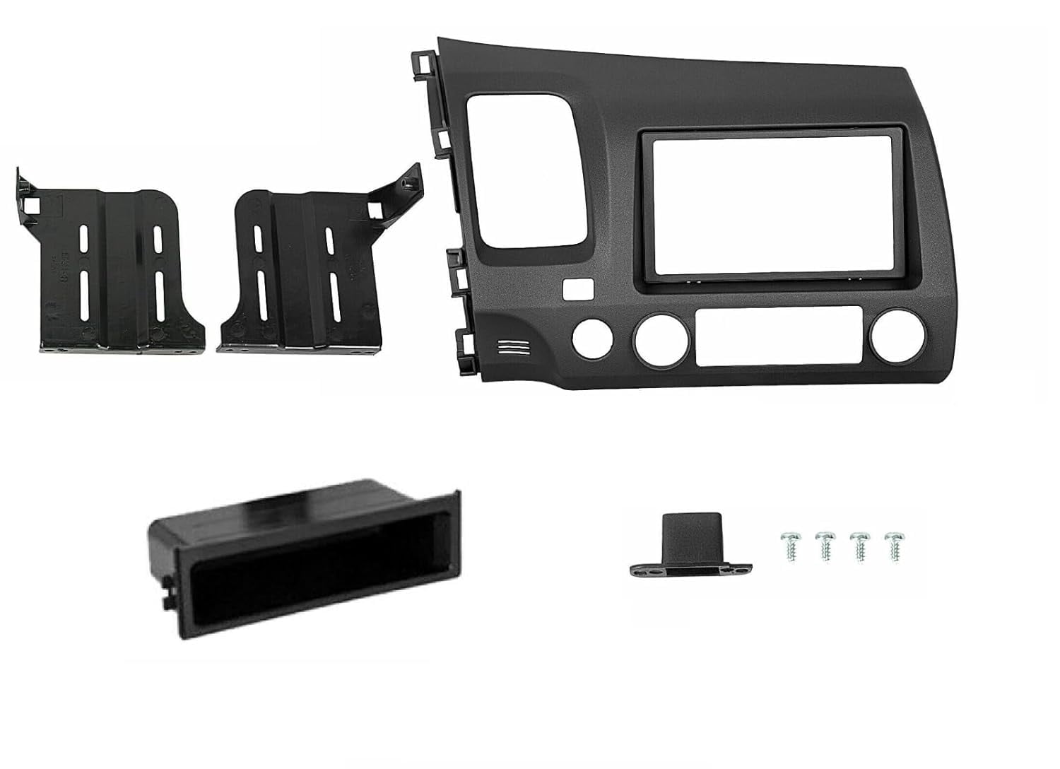 Double DIN Car Stereo Radio Installation Dash Kit with Pocket for 2006