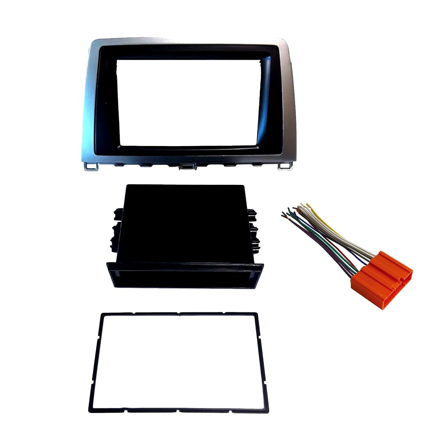 Double DIN Car Stereo Radio Installation Dash Trim Bezel Kit with