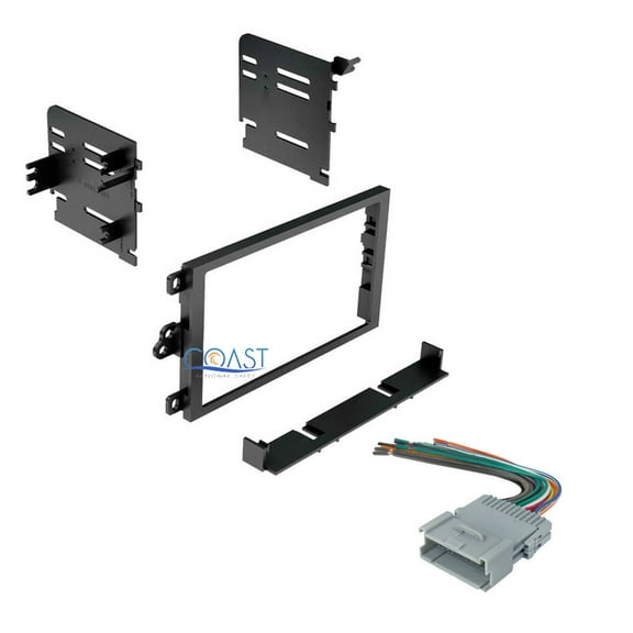 Double DIN Install Stereo Car Multi Dash Kit + Harness for 1990-2012 GM