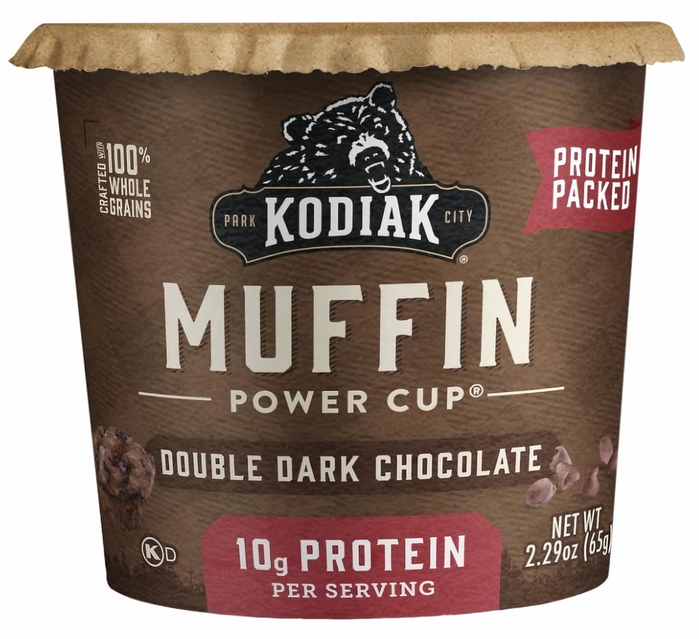 Kodiak Cakes Muffin Power Cup, Double Dark Chocolate, 2.29 oz (Pack of 6)