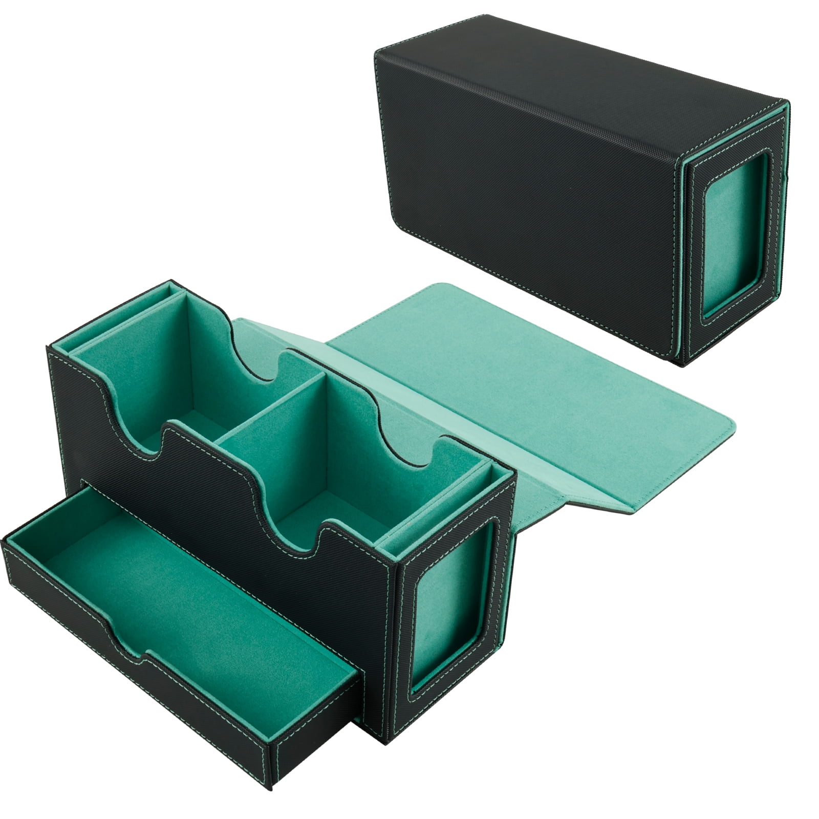 Infinity Vault Sideloader 200 MTG Commander Deck Box - Holds 200+ Double Sleeved Cards, Dice Tray, Magnetic Closure