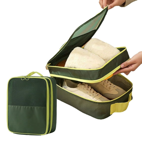 Taotanxi Double Deck Compression Cube – Expandable Travel Organizer with Integrated Shoe Cube Compartment – Lightweight Packing Essential