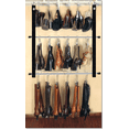 thumbnail image 1 of Double Decker Hanging Boot Storage with 12 Silver Boot Hangers, 1 of 6