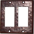 thumbnail image 1 of Double Decora Hammered Copper Switch Plate, 1 of 1