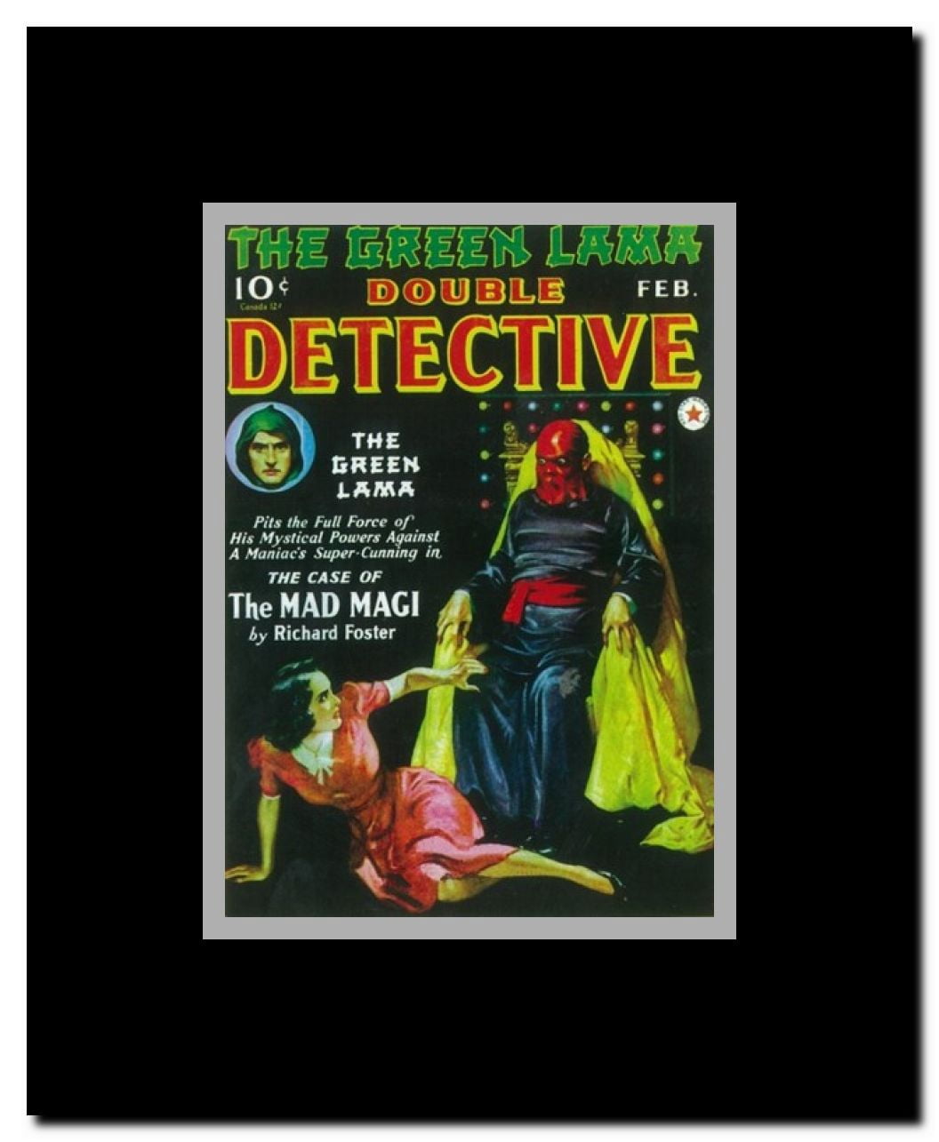 Double Detective (Pulp) Framed Movie Poster