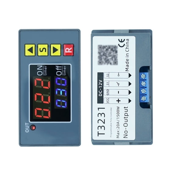 Double Digital Display Timers Relays Module Power Supply for Practical Time Control and Infinites Delay Solution