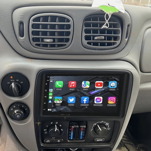 Double Din 7 Inch Touchscreen Android 13 Multimedia Player with GPS Navi Replacement for GMC Sierra 2007-2013 -High-Speed 2GB RAM 32GB ROM