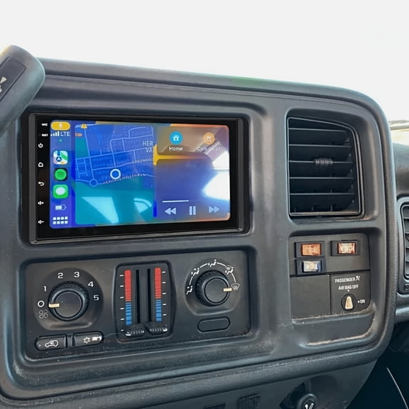 Double Din 7 Inch Touchscreen Android 13 Multimedia Player with GPS Navi Replacement for GMC Yukon 2003-2007 -High-Speed 2GB RAM 32GB ROM