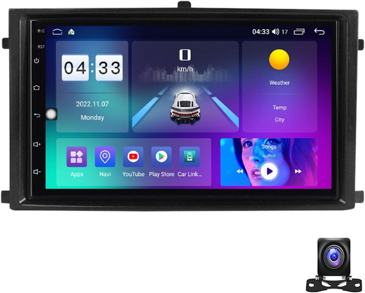 Double Din Car Stereo 7 Inch Car Audio Bluetooth Car Radio inDash
