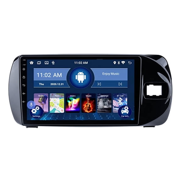 Double Din Car Stereo Android 12 Car Radio 9" GPS Sat Nav Head Unit for Toyota Vitz 2015-2020 RHD Support SWC DAB+ OBD DSP DVR+ Video Radio Player